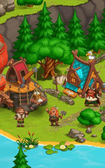 北龙岛建造维京人农场游戏