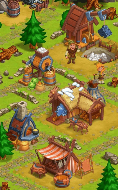 北龙岛建造维京人农场游戏