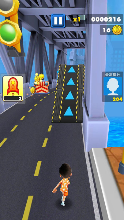 城市超级竞赛跑酷逃亡游戏