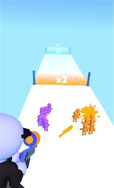 直升机彩弹射击游戏(color count)